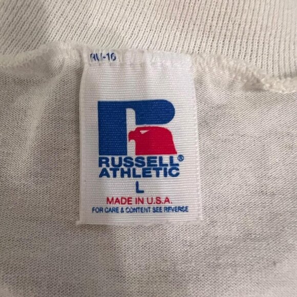 1997 Russell Athletic Orioles Tee Men’s L Cream V-Neck Vintage MLB Baseball Tee - Picture 6 of 10